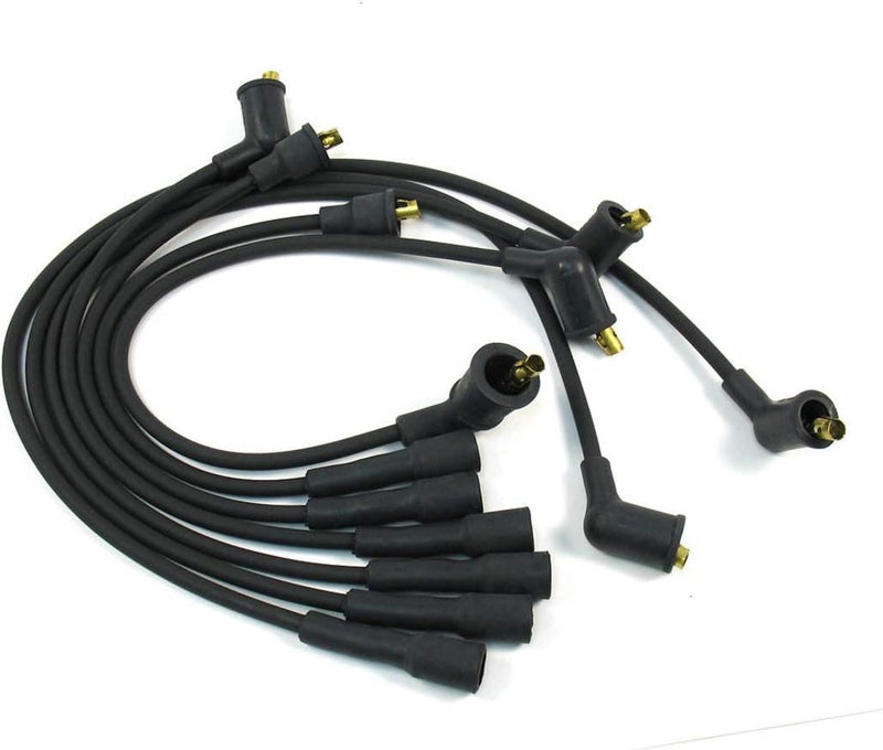 706101 Flame-Thrower 7mm Spark Plug Wires Set, High Performance, Custom Fit, 6 Cylinder, Black